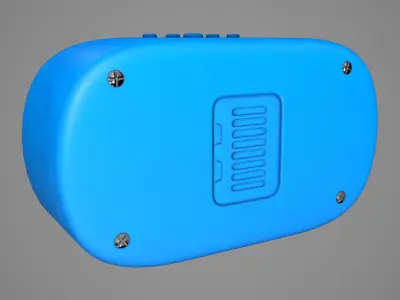 Digital Clock Low-poly 3D model