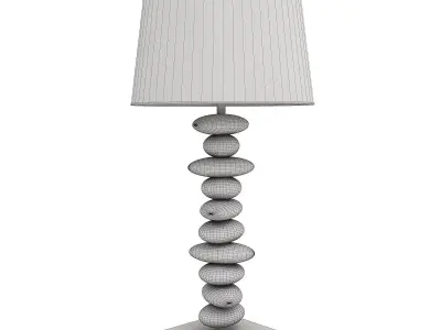 Lamp gold table Free 3D model