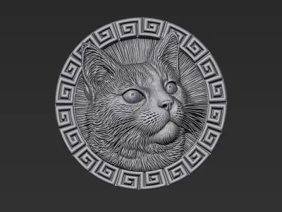 Cat Head A60 3D print model