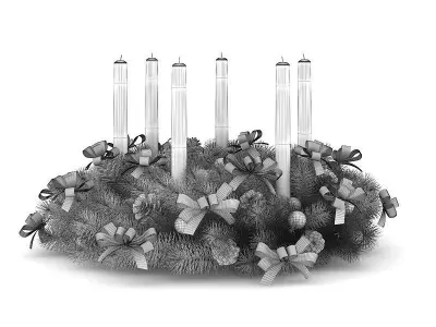 Christmas Table Decoration 7 3D model