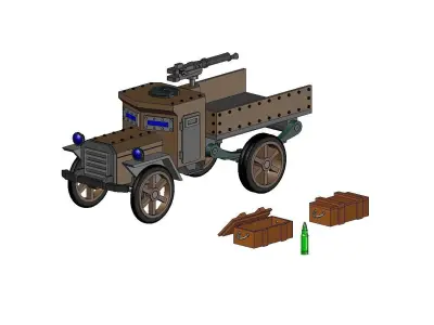 ARMORED TRUCK 3D print model