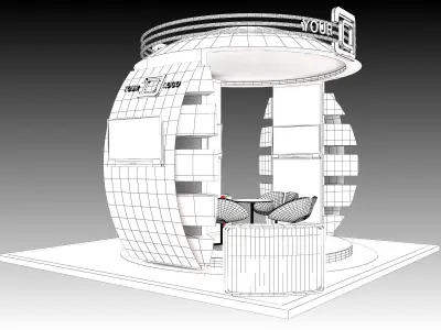 Booth Exhibition Stand a526 3D model