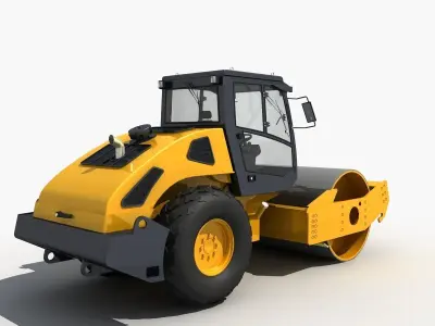 Road Roller 02 3D model