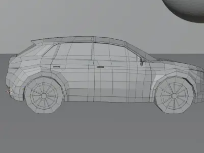 Low Poly Car Low-poly 3D model shop