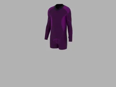 Sport Suit Low-poly 3D model