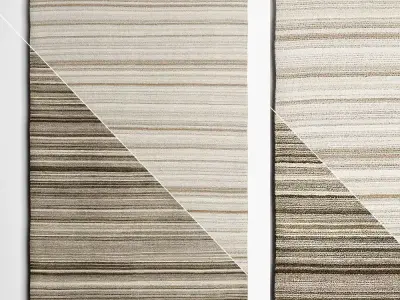 Lynx Striped Rugs 3D model