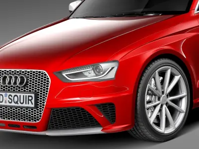 Audi RS4 sedan 2013 3D model