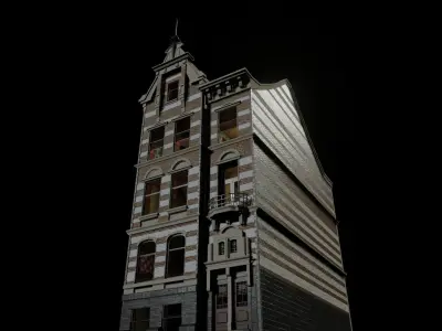 Vintage Buinding  House 3D model