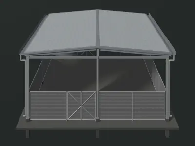 Storage building 24i19 3D model