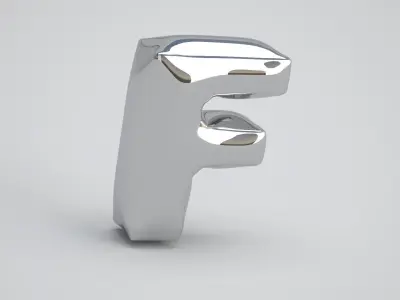 F Balloon Silver 3D model