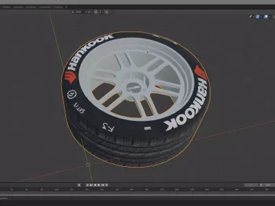 Enkei RPF1 Wheel 3D model