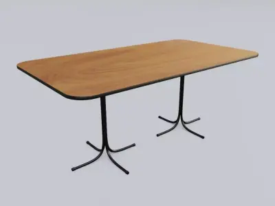 Modern Table - Office - Mesa Moderna Low-poly 3D model