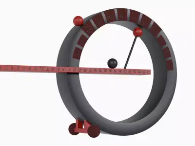 Perpetual Magnetic Desk Calendar Low-poly 3D model