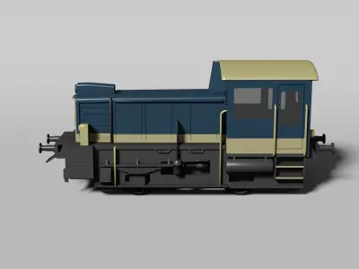 Small diesel locomotive 3D model
