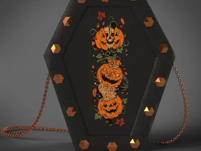  Coffin purse-Halloween Free 3D model