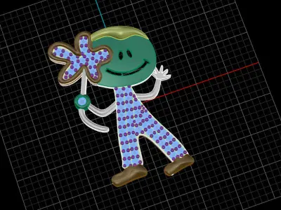 baby pendant  3D print model
