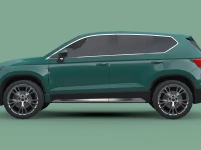 Seat Ateca 2020 Low-poly 3D model