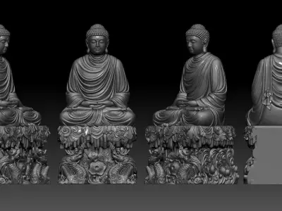 Shakyamuni Buddha 3D print model