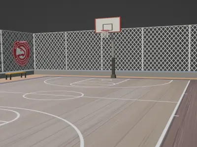 Basketball Stadium - Atlanta Hawks Low-poly 3D model