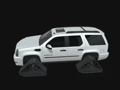 cadillac escalade car 3d model Low-poly 3D model