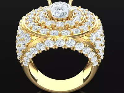 Luxury Men Rings Designs 5MR015 3D print model