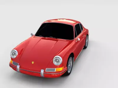 1964 Porsche 911 rev 3D model