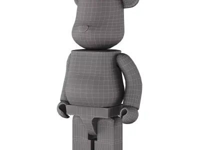 Bearbrick Pop-Art  Street-Art Low-poly 3D model