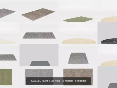 COLLECTION-3 OF Rug - 5 models