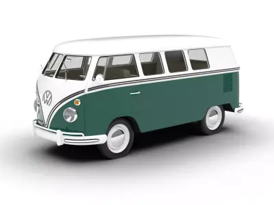 Volkswagen T1 Combi 1950 3d model 3D model