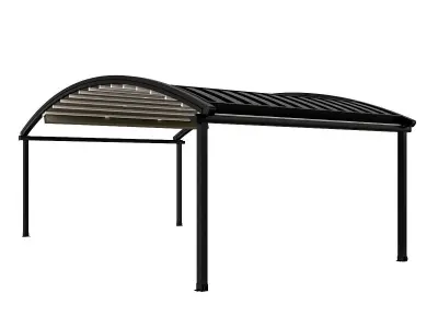 Motorized Pergola 4 wrought iron 3D model