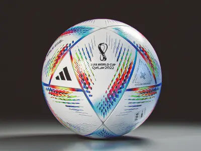 FIFA 2022 World Cup Ball Low-poly 3D model