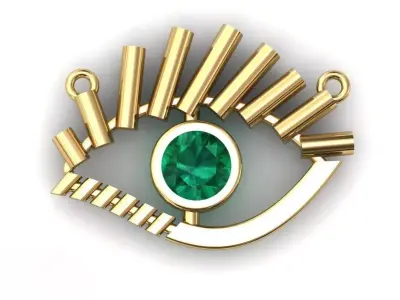 Eye pendant or necklace 3D print model