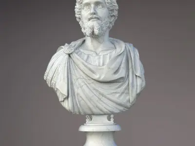 Bust of Septimius Severus Emperor 3D model