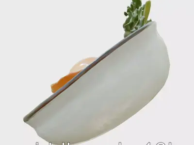 Korean Bibimbap Bowl 3D model pack Low-poly 3D model