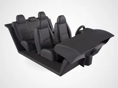 Toyota 4runner 1989 Interior 3D print model