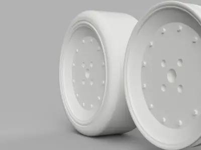 FREE HEX 12MM D52mm RC Wheels SSR MK1 with and without tires Free 3D print model