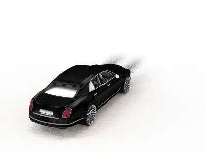 Luxury Sedan 3D Model 3D model