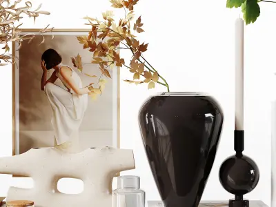 Decorative Set 253 Low-poly 3D model