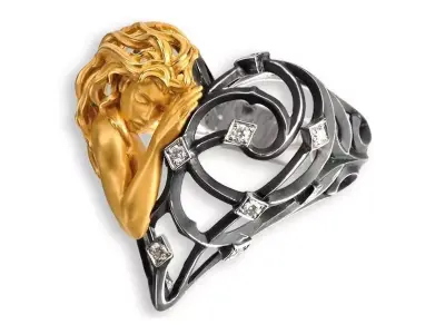Magerit Ring Gold  3D print model