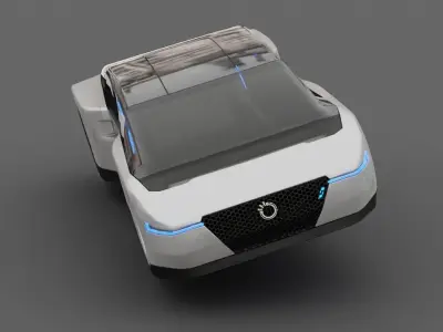 Futuristic Car  3D model