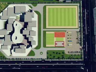 University - Revit and Lumion 3D model