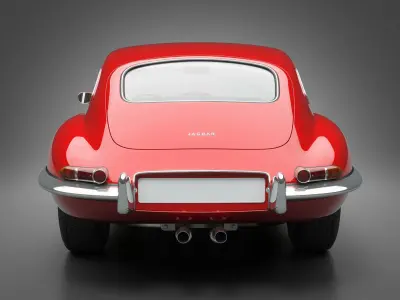 1961 Jaguar E-Type 3 8 Coupe 3D model