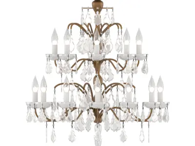 CLASSIC CHANDELIER Low-poly 3D model