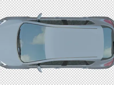 FLOOR PLAN 2d Car top view PSD realistic 3D model