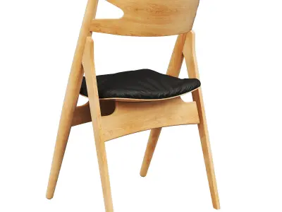 CH29P Sawbuck Chair 3d model Low-poly 3D model