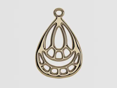 gold pendants 3D print model