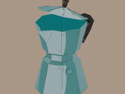 Moka pot Free 3D print model