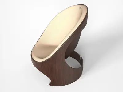 Modern Chair  Low-poly 3D model