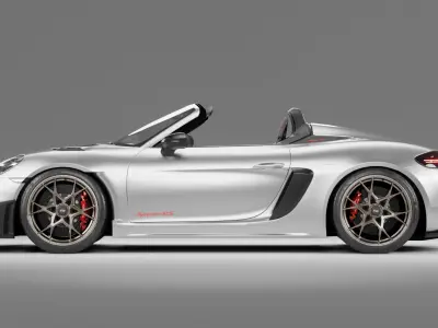 porsche 718 spyder rs Low-poly 3D model