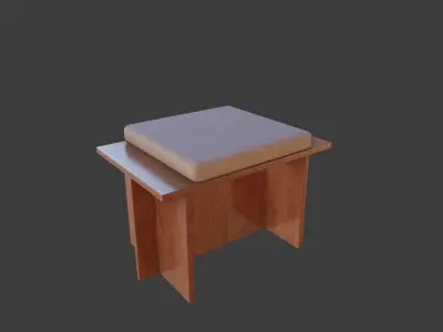 Seater - Frank llyod Wright Free low-poly 3D model